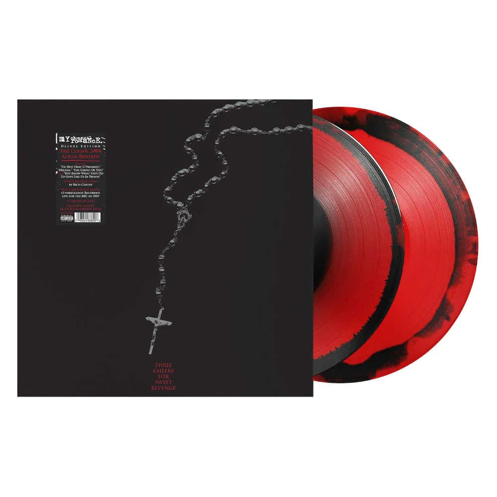 My Chemical Romance – Three Cheers for Sweet Revenge (Edición Deluxe Limitada – Red &amp; Black Corona Vinyl 2LP)
