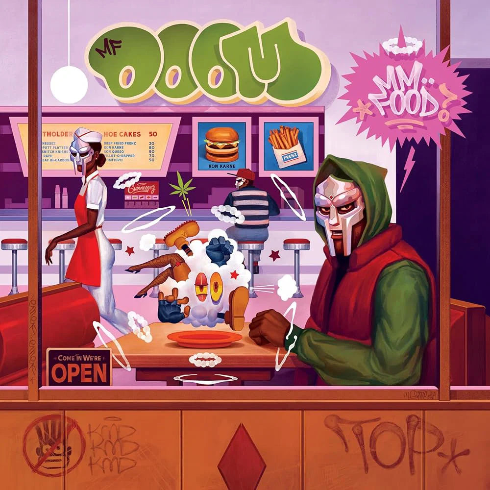 MF DOOM · Mm..Food (20 YEAR ANNIVERSARY · 3-COLOR SWEETART MARBLE EFFECT VINYL)