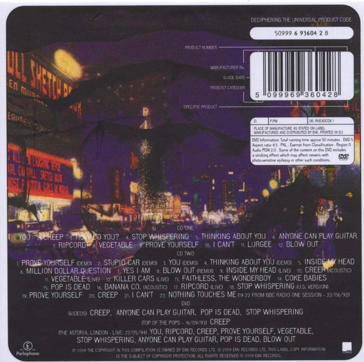 Radiohead – Pablo Honey (Expanded Deluxe Edition 2009 | 2CD + DVD | 48 Tracks)