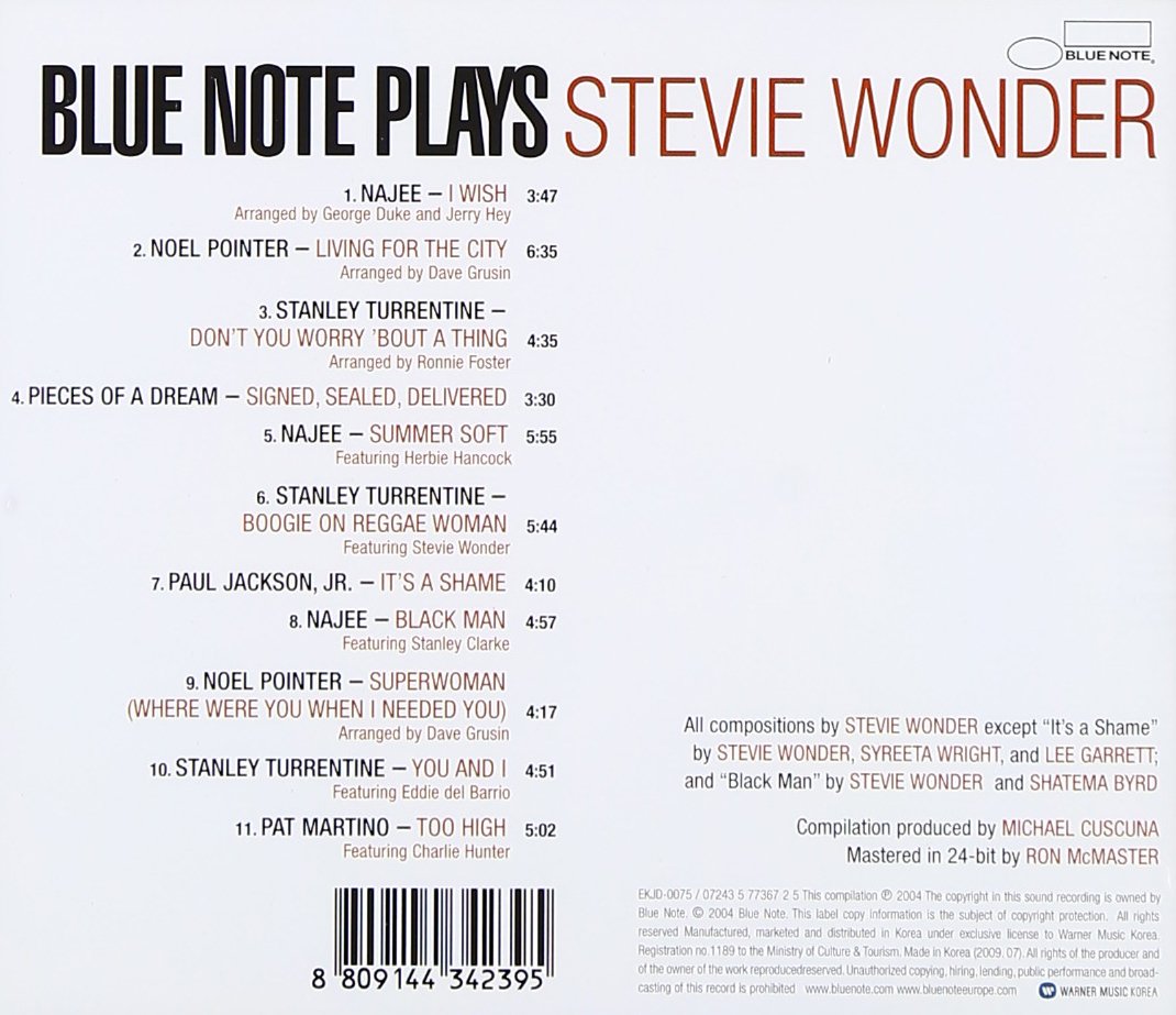 Blue Note Plays Stevie Wonder (CD · 2004)