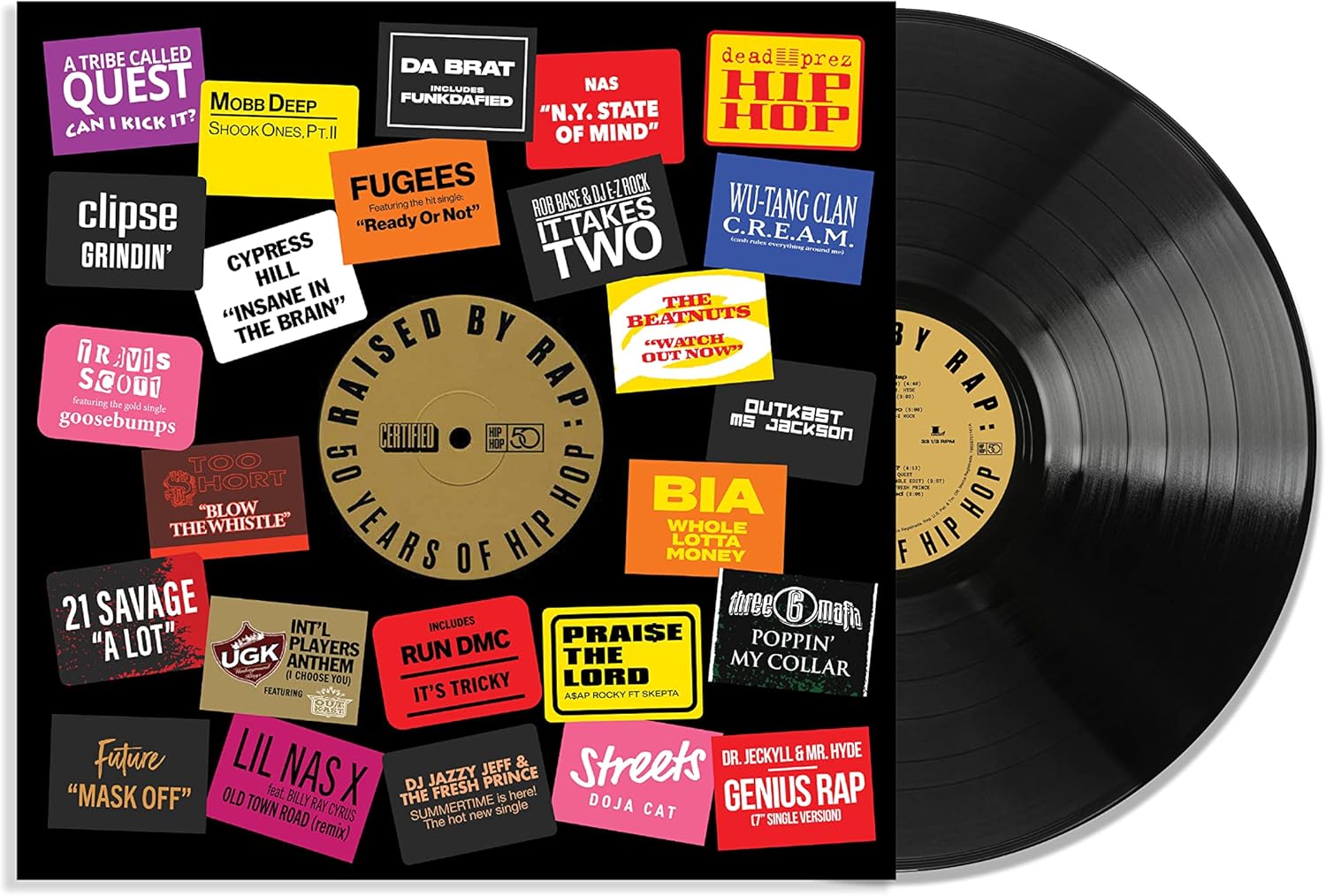 Raised By Rap: 50 Years of Hip Hop (2LP Compilation Vinyl)