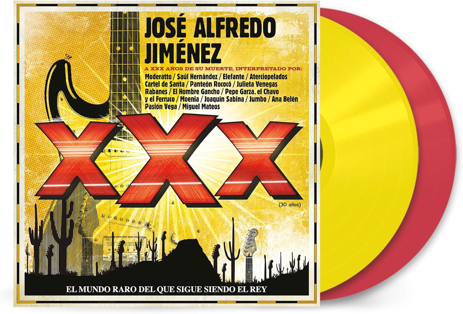 Tributo a José Alfredo Jiménez – XXX (2LP – amarillo & rojo )
