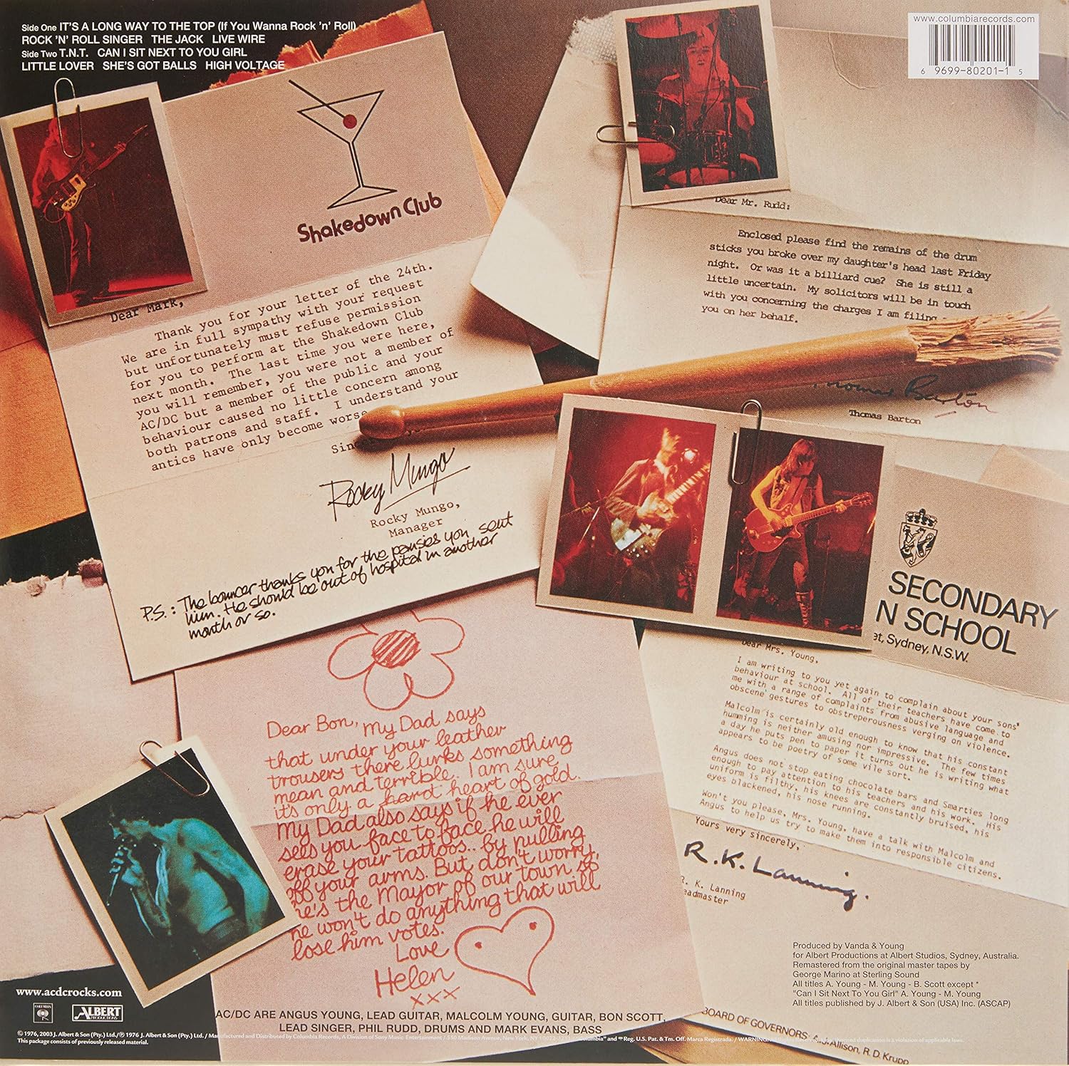 AC/DC – High Voltage (LP - Edición Europea)