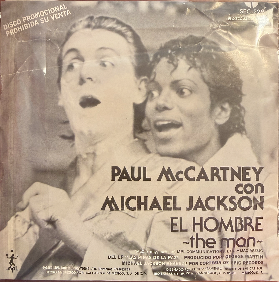 Paul McCartney & Michael Jackson · The Man (EL HOMBRE · MEXICO · 7" PROMO 1984 )