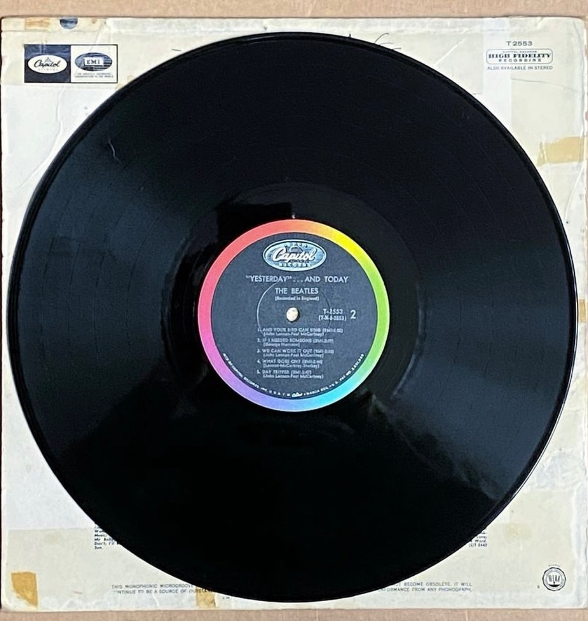 The Beatles · Yesterday and Today · Portada "Los Carniceros" (Butcher Cover, 3rd State)