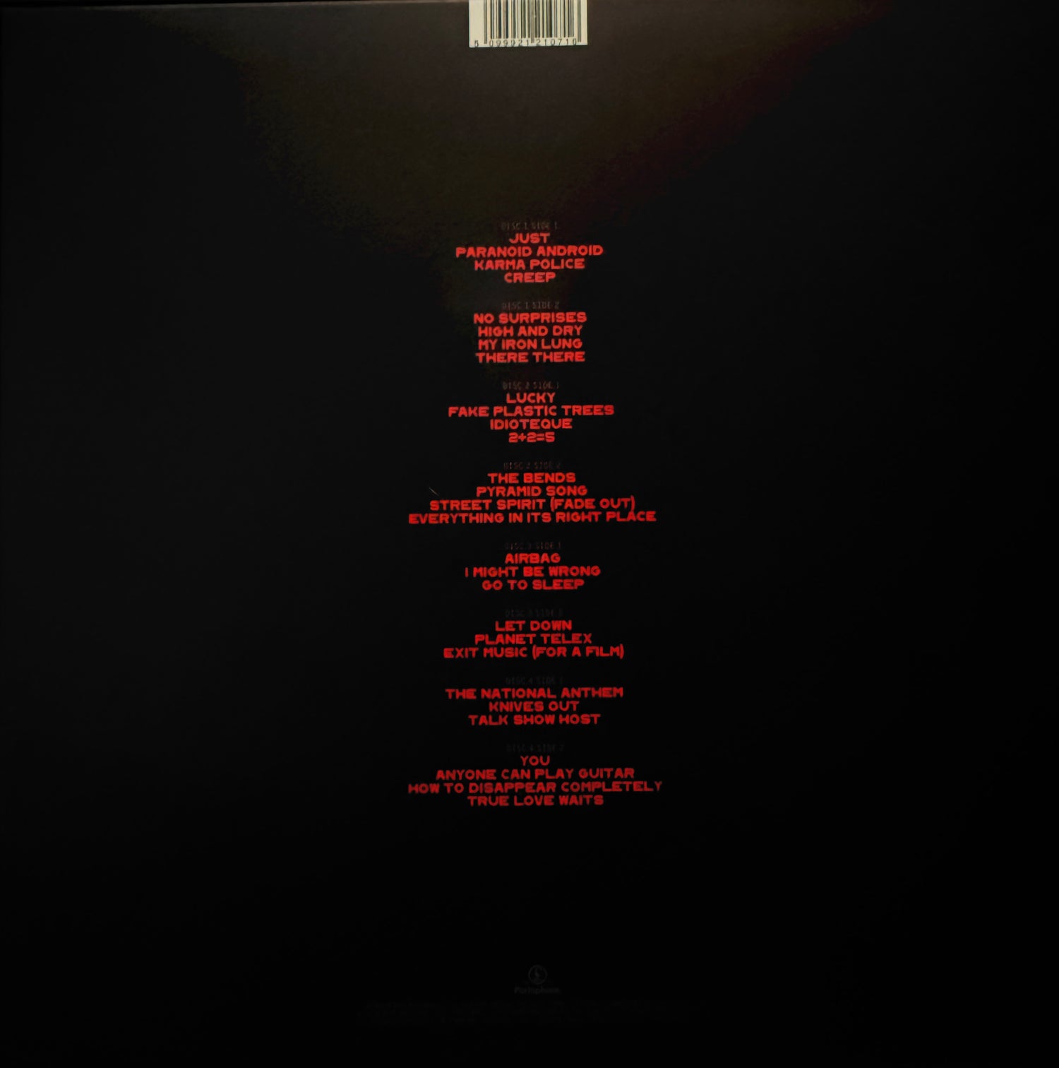 Radiohead – The Best Of (4×LP Box Set • Limited Edition, Parlophone/EMI 2008)