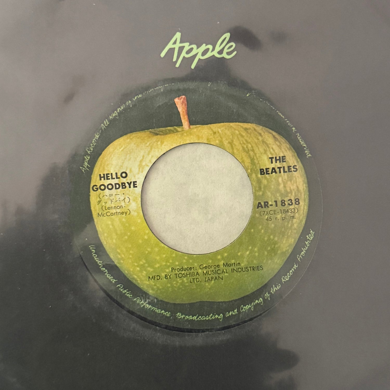 The Beatles – Hello, Goodbye (Single 7″ Japón • Apple/Toshiba, 45 RPM)