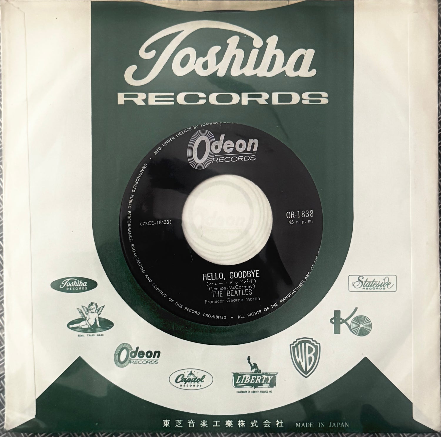 The Beatles – Hello, Goodbye (Single 7″ Japón • Odeon, 45 RPM)