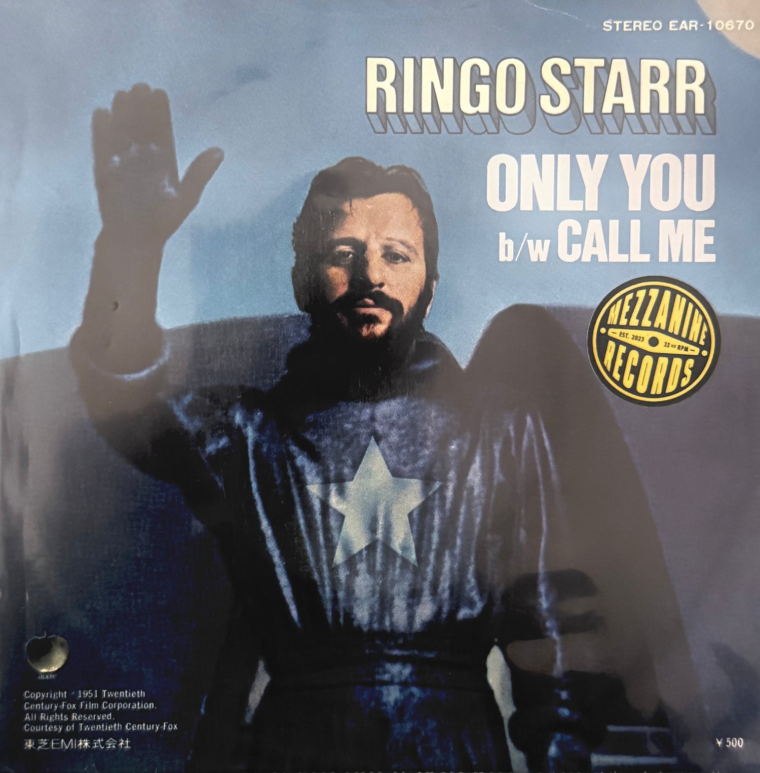 Ringo Starr – Only You / Call Me (Single 7″ Japón • Apple, 45 RPM)