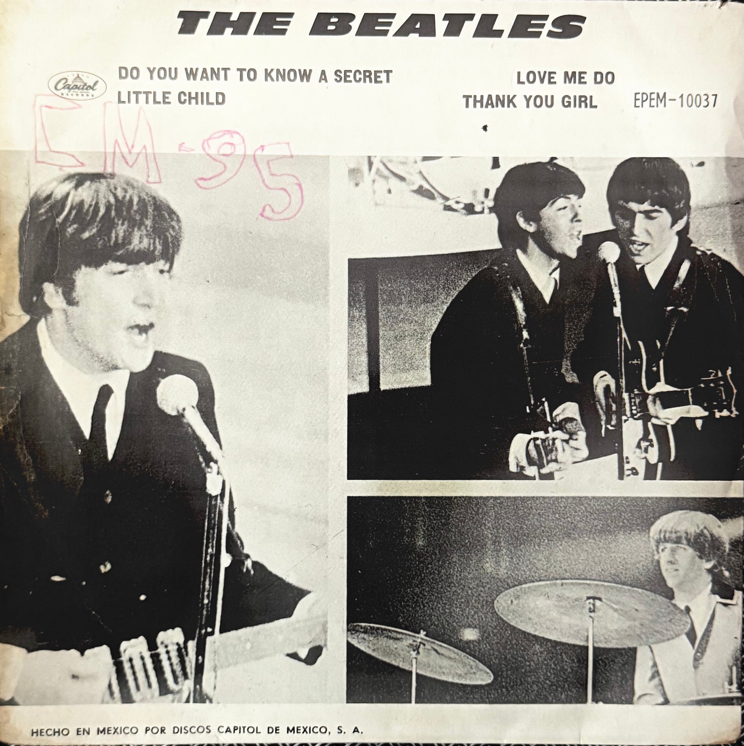 The Beatles – Quieres Saber Un Secreto +3 (EP 7″ México • EMI, 45 RPM)