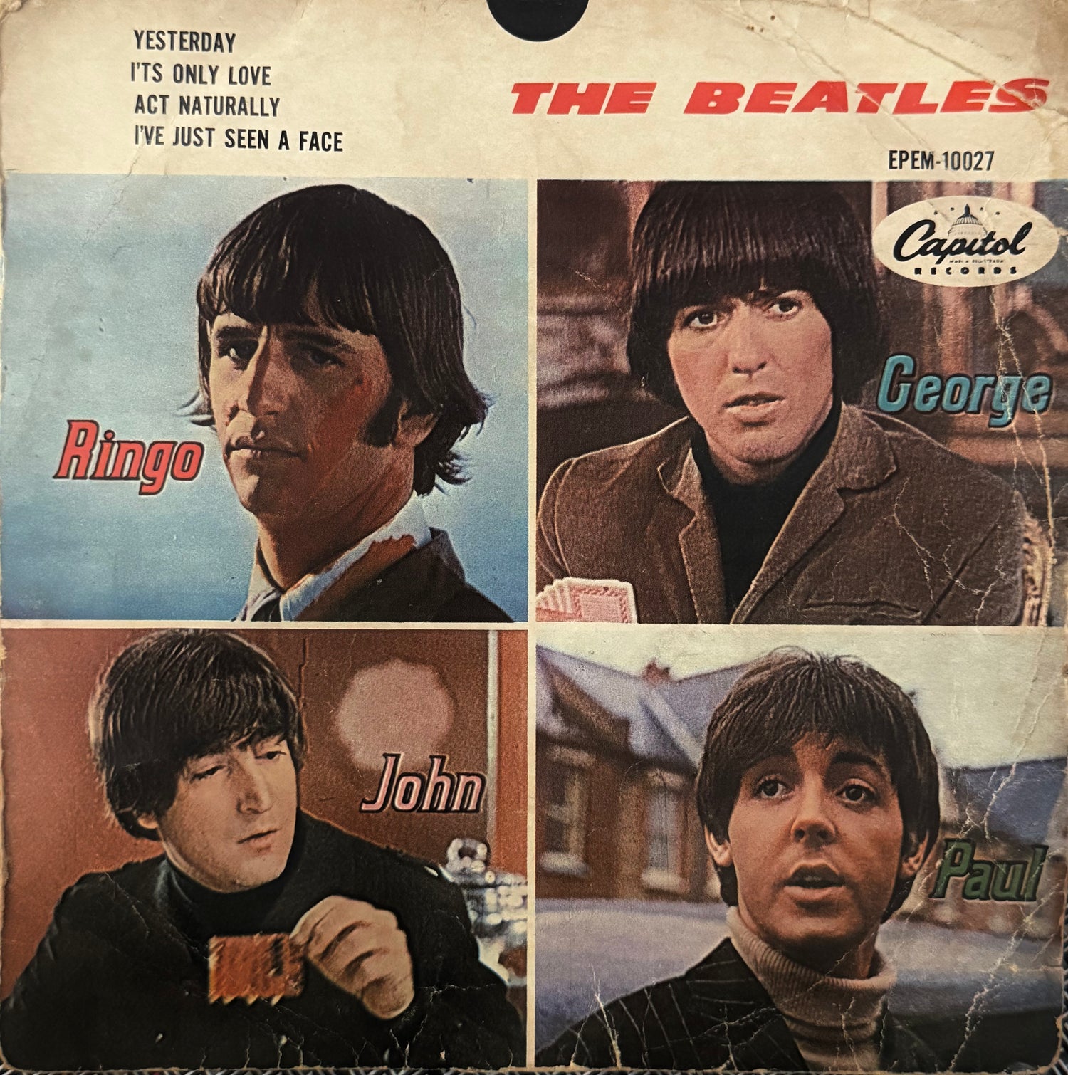 The Beatles – Yesterday (EP 7″ México • Capitol, 45 RPM)