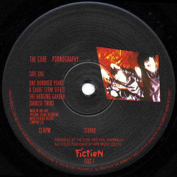 The Cure – Pornography (Vinilo LP 12″ | Original UK 1982 – Fiction Records FIXD 7)
