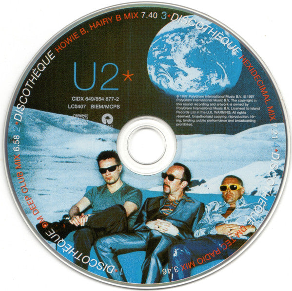 U2 – Discothèque (CD Single  · 1997)