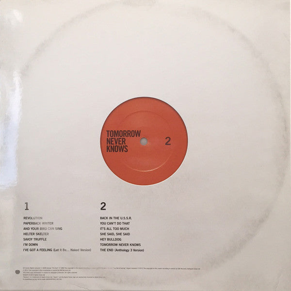 The Beatles – Tomorrow Never Knows (Vinilo Promocional 14 Tracks – Edición Limitada 1000 Copias – 2012)