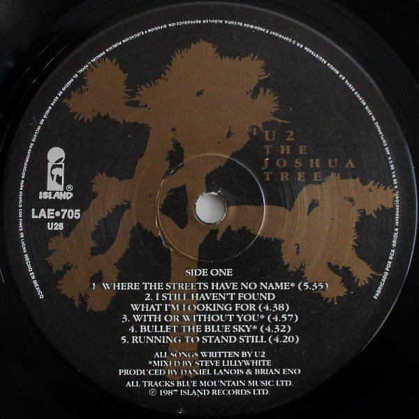 U2 – The Joshua Tree (Vinilo México 1987 • Island Records)