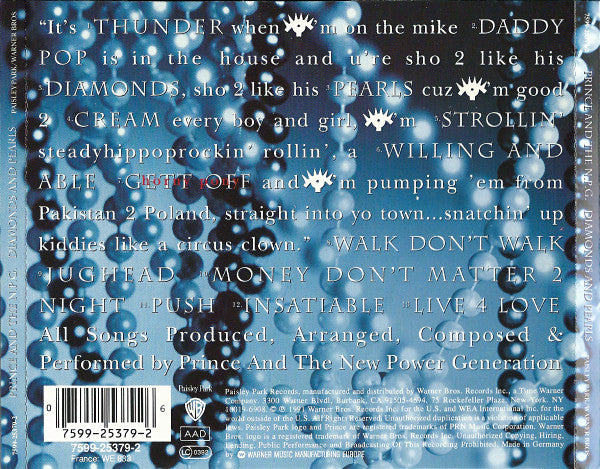 Prince & The New Power Generation – Diamonds and Pearls (CD · Warner Music)