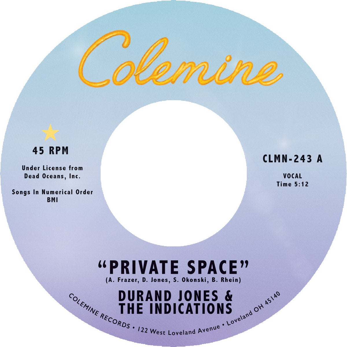 Durand Jones & The Indications · Private Space / Sea of Love (Single 7", 2024)